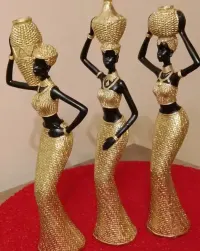 Figurki kolekcjonerskie 3damy złote Glamour — ujęcie 5
