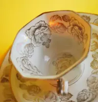 Filiżanka ze spodkiem oscar schlegelmilch bavaria retro vintage — ujęcie 2