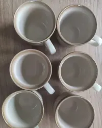 Filiżanki z porcelitu Pruszków 6 sztuk, retro, PRL — ujęcie 2