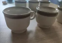 Filiżanki z porcelitu Pruszków 6 sztuk, retro, PRL — ujęcie 4