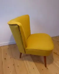 Fotel klubowy Muszelka Uszak  lata 60 70-te PRL vintage retro — ujęcie 4