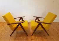 Fotel PRL model B – 310 VAR lata 70 vintage loft nie Chierowski — ujęcie 3