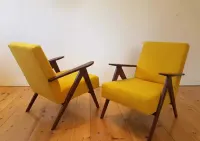 Fotel PRL model B – 310 VAR lata 70 vintage loft nie Chierowski — ujęcie 4
