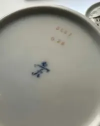 furstenberg porcelain Vintage talerzyki sygnowane Niemieckie Miasta — ujęcie 2