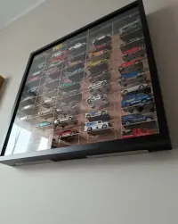 Gablotka kolekcjonerska na modele hot wheels siku matchbox resoraki 2 szt. 52x52cm — ujęcie 3