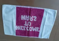 gadżet reklamowy PKP, ręcznik "Welcome to WARS" — ujęcie 2