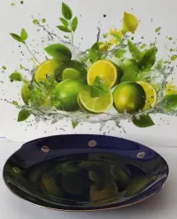 Garnitur deserowy Chodzież piękny stary porcelit — ujęcie 4