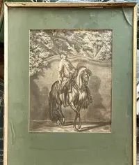 Grafika Ridinger - jeździectwo XIXw 48x38 — ujęcie 2