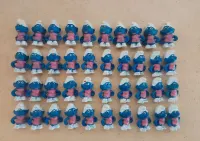 Gumowe figurki prl smerfy 40 sztuk — ujęcie 2