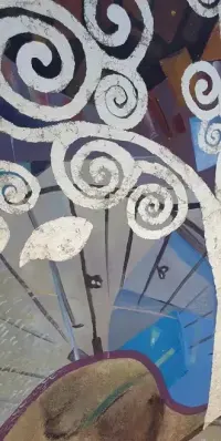 Gustav Klimt "Drzewo miłości" -obraz farbami olejnymi na płótnie — ujęcie 4