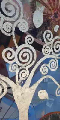 Gustav Klimt "Drzewo miłości" -obraz farbami olejnymi na płótnie — ujęcie 5