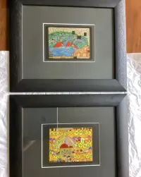 Hundertwasser abstrakcje oprawione ( obrazki )8 sztuk — ujęcie 2