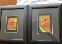 Hundertwasser abstrakcje oprawione ( obrazki )8 sztuk — ujęcie 3