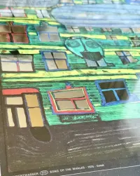 Hundertwasser Song of the Whales 777 Oryginalna Wielka  Grafika Aukcyjna 1984 Gruener Janura  Mega Design Unikat — ujęcie 5