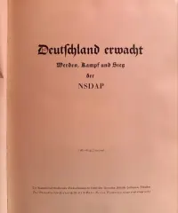 III Rzesza Hitker Deitschland Erwacht 1933 r — ujęcie 2
