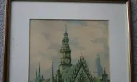 III Rzesza Wrocław Breslau Akwarela 1942 r — ujęcie 4