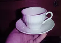 Imbryk do herbaty, kawy + filiżanki porcelana — ujęcie 4