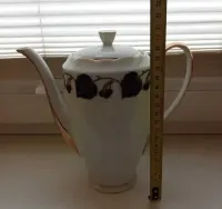 imbryk/dzbanek oraz cukiernica z porcelany, pozłacane Ćmielów VINTAGE! — ujęcie 3