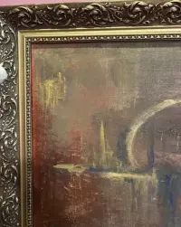 Impresjonistyczny widok Wenecji – akryl 60x50 cm w ozdobnej ramie — ujęcie 3