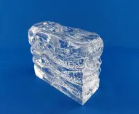 INGRID Glasshütte Blockkristal solifleur - wazon Ice Block 1970 — ujęcie 3