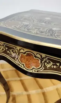 Inkrustowany stolik toaletka Napoleon III - sygnowana Tahan — ujęcie 5