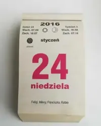Kalendarz 2016 zrywak, zdzierak / Wszystkie kartki / Okazja/ TANIO — ujęcie 3