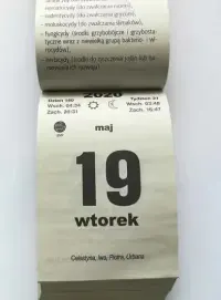 Kalendarz 2020 zrywak,  zdzierak / CAŁY - wszystkie kartki — ujęcie 3