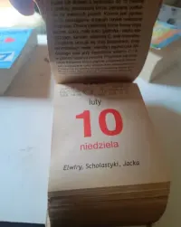 Kalendarz zdzierak 5 sztuk. — ujęcie 4