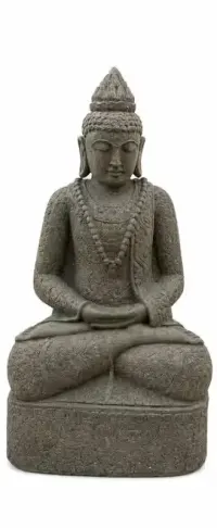 kamienna rzeźba medytujący Budda — ujęcie 3