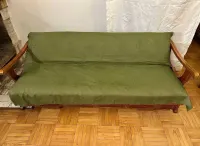 Kanapa drewniana intarsjowana w stylu Biedermeier — ujęcie 5