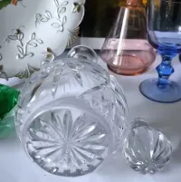 Karafka piękny stary kryształ 32 cm — ujęcie 5