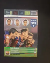 Karta Piłkarska -Attacking Trio Messi Suarez Neymar — ujęcie 3