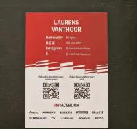 Karta Porsche Penske z autografem Laurens Vanthoor WEC 6H Imola 2024 — ujęcie 2