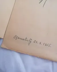 Kartki pamiątki ślubne 9szt 1955 — ujęcie 3