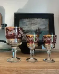 Kieliszki 12 szt. Bohemia PRL vintage — ujęcie 5
