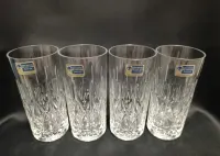 Kieliszki Lausitzer Glas szkło kryształowe grawerowane — ujęcie 2