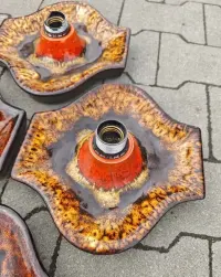 Kinkiety plafony ceramiczne Fat Lava West Germany  1szt. — ujęcie 2
