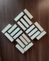 Klocki lipowe 10x2,5x2,5 cm zestaw 48 szt. — ujęcie 5