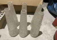 Klosz jeż do polskich miedzianych lamp stożek szpica PRL — ujęcie 2