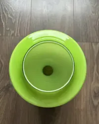 Klosz szklany zielony PRL Vintage stan idealny — ujęcie 4