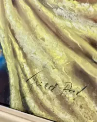 Kobiecy Akt Oryginalny obraz Pastela sygnowana Pál Fried  Paryż ca1950 — ujęcie 3