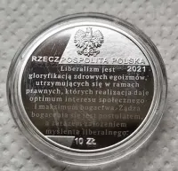Kolekcjonerskie 10 zł 2021 r Ferdynand Zweig — ujęcie 5