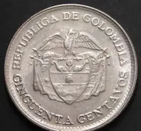 Kolumbia 50 centavos 1963 - Simon Bolivar — ujęcie 2