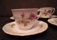 Komplet nowych 6 szt filiżanek + talerzyki - porcelana WAŁBRZYCH — ujęcie 4
