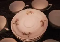 Komplet nowych 6 szt filiżanek + talerzyki - porcelana WAŁBRZYCH — ujęcie 5