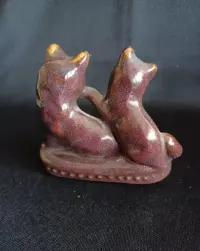 Kotki figurka ceramiczna PRL — ujęcie 3