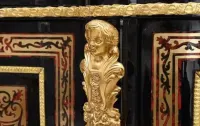 Królewska Komoda Boulle - Liczne Zdobienia Drewno + Blat Marmur — ujęcie 2
