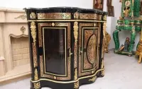 Królewska Komoda Boulle - Liczne Zdobienia Drewno + Blat Marmur — ujęcie 5