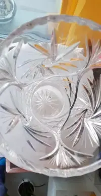 Kryształowy wazon 23,5 cm PRL — ujęcie 2
