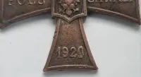 Krzyż Walecznym 1920 nie odznaka nie orzełek Knedler miniaturk MAŁY nr — ujęcie 3